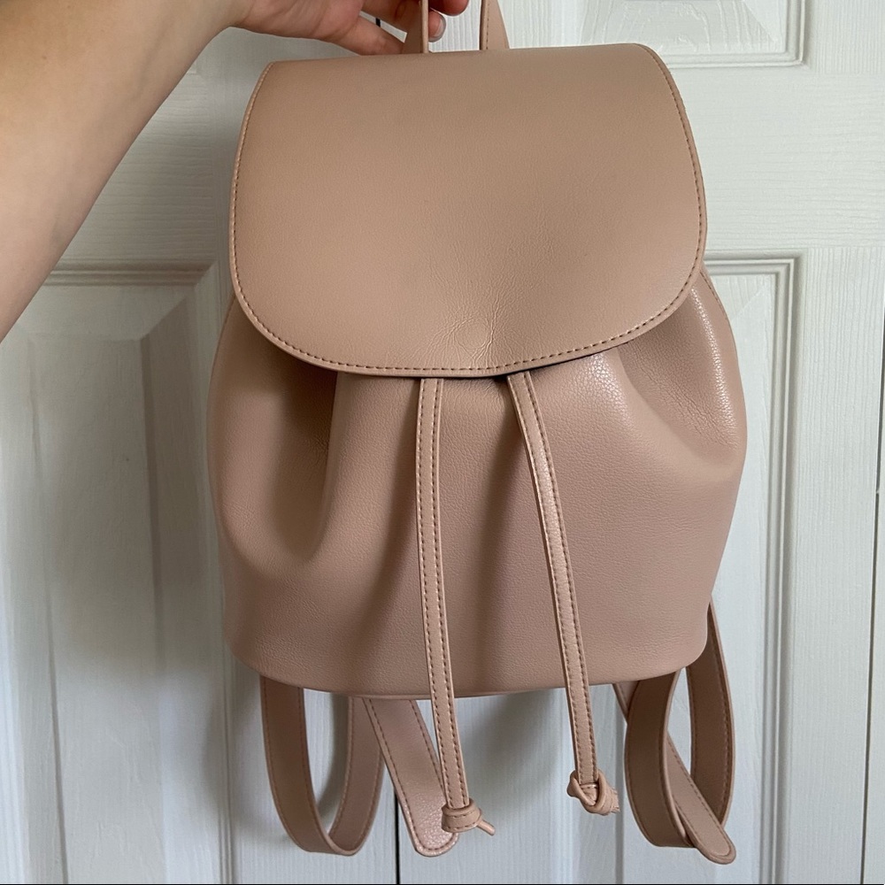 Dusty Pink Cinched Backpack